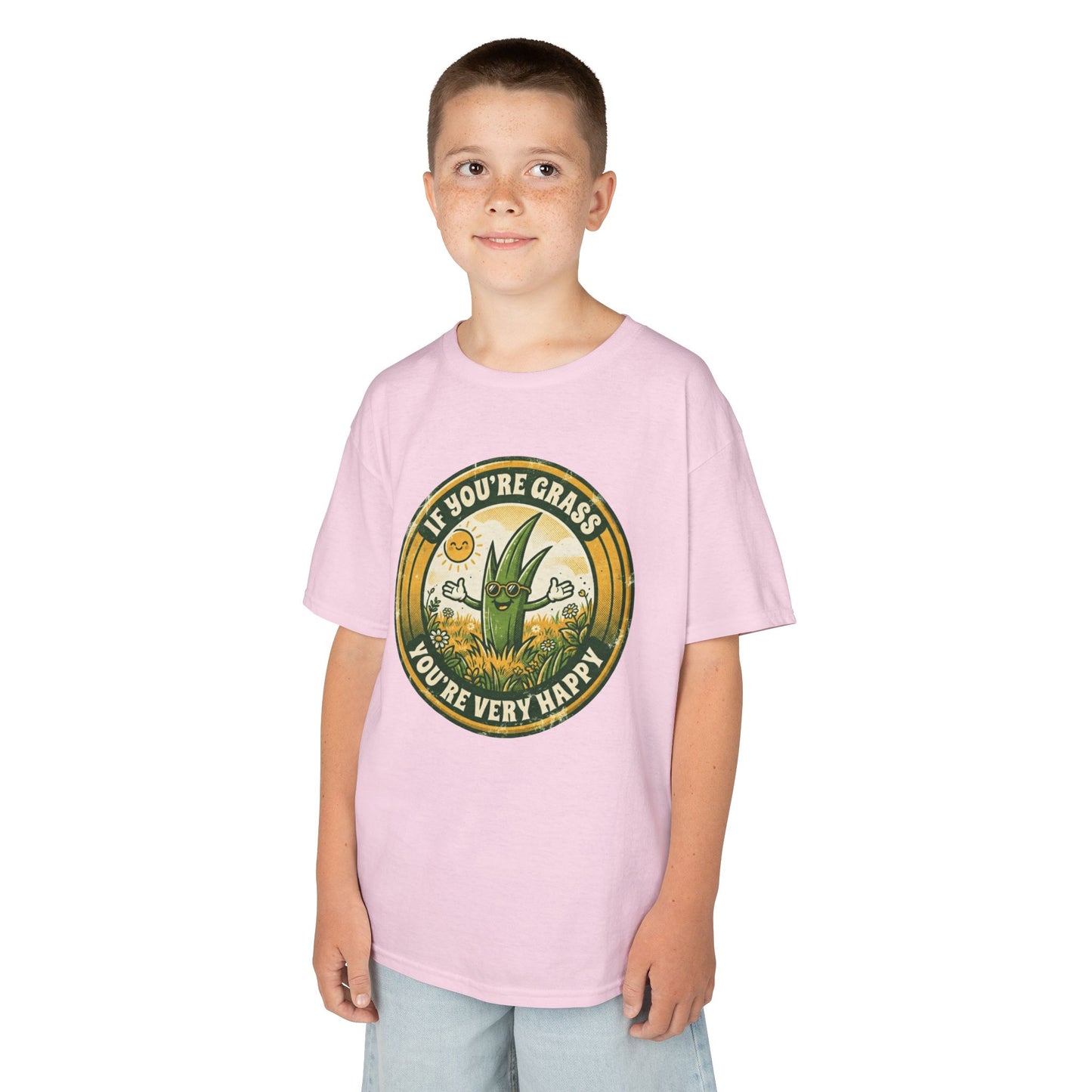 "If You're Grass You're Very Happy" Kids Tee
