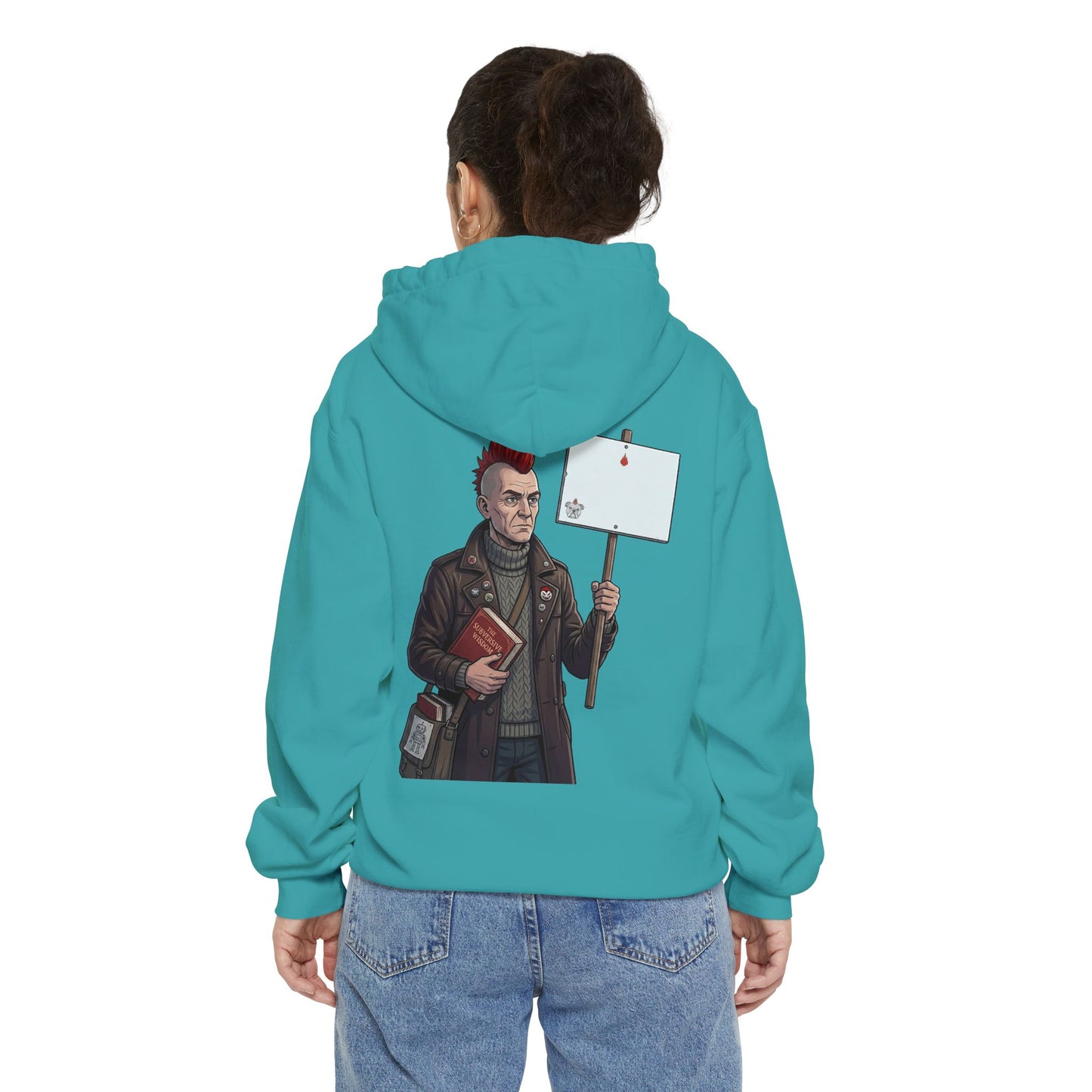 "Quiet" Garment-Dyed Hoodie