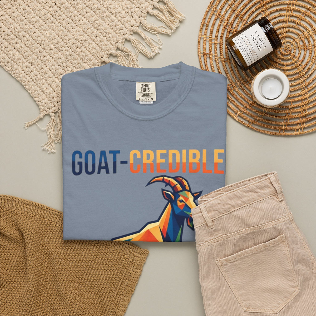"Goat Credible" Unisex Garment-Dyed Tee