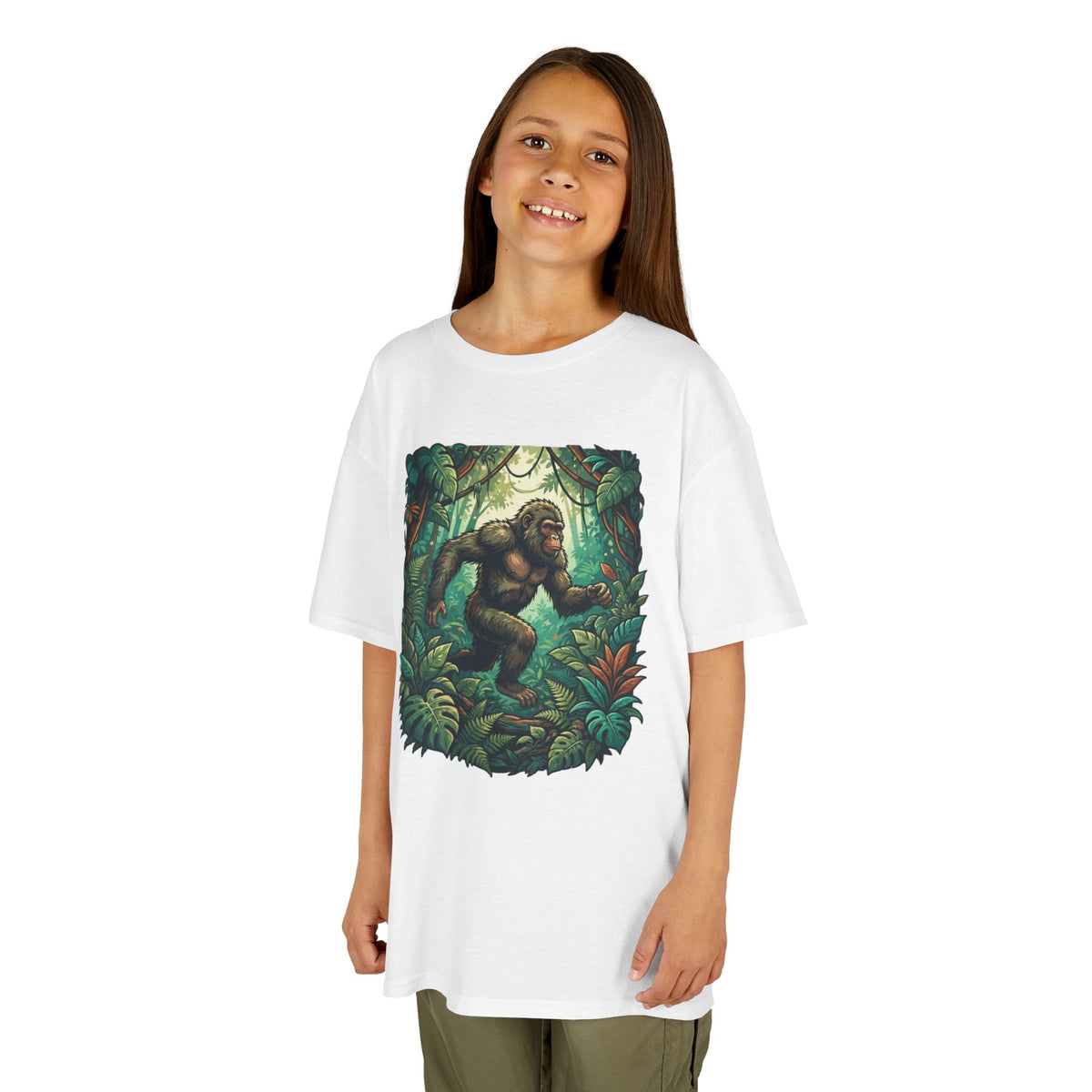 Color: White | The Bukit Timah Monkey Man (Singapore) Kids Tee