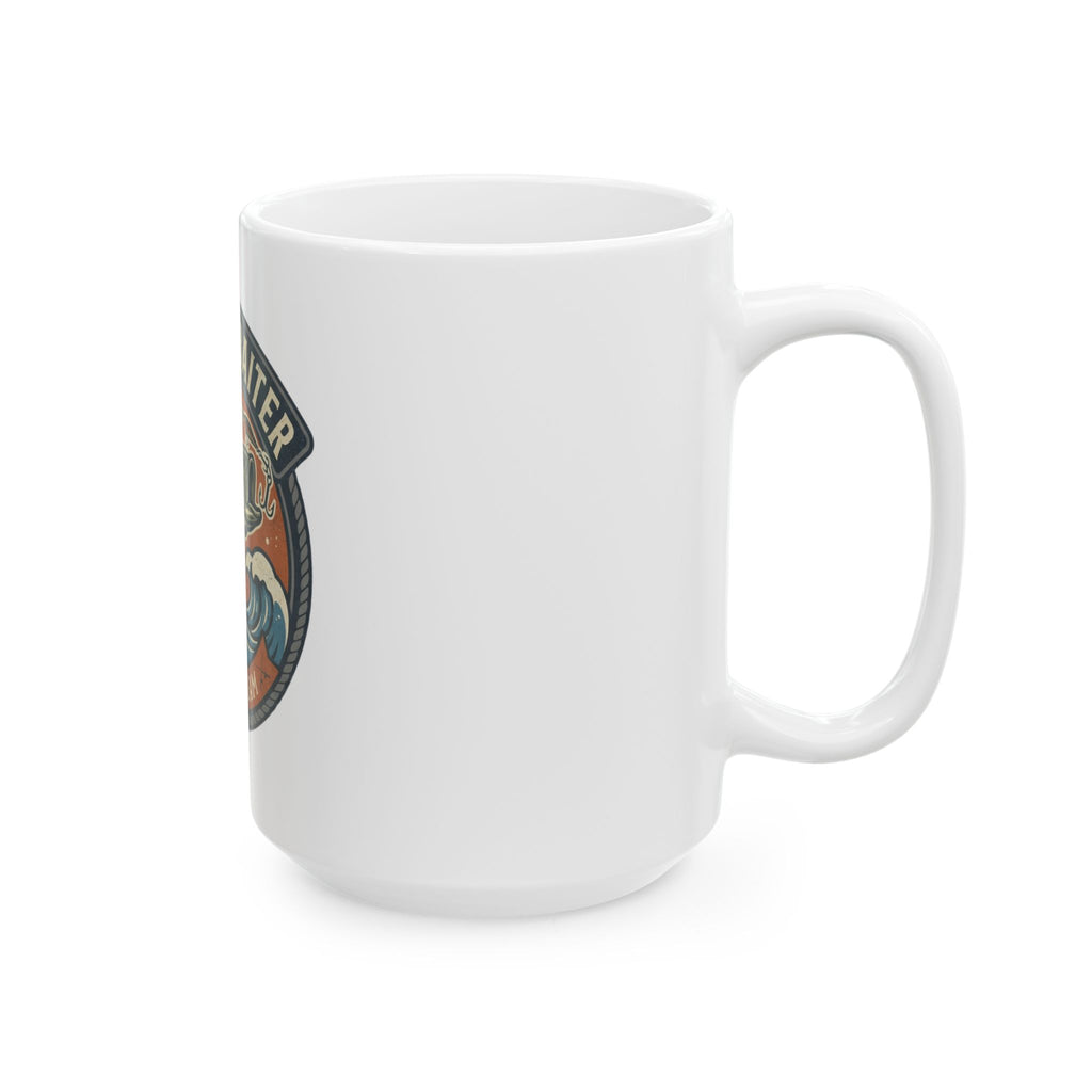 "Master Baiter" White Ceramic Mug — Graphic
