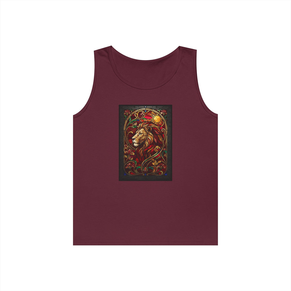"Stained Glass Sign LEO" Tank Top