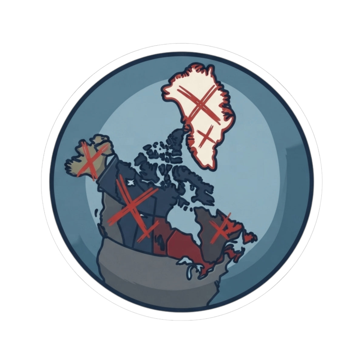 "Loose Talk About Countries That Aren't His" Sticker