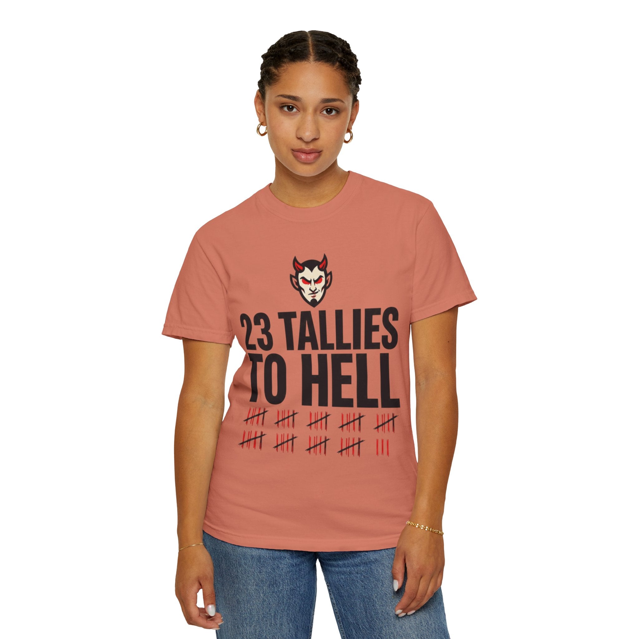 "Tallies to Hell" Unisex Garment-Dyed Tee