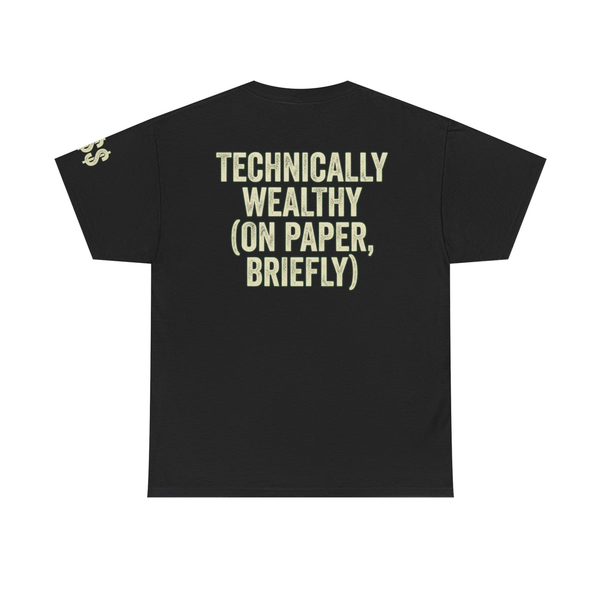 Color: Black | Technically Wealthy Premium Graphic Tee