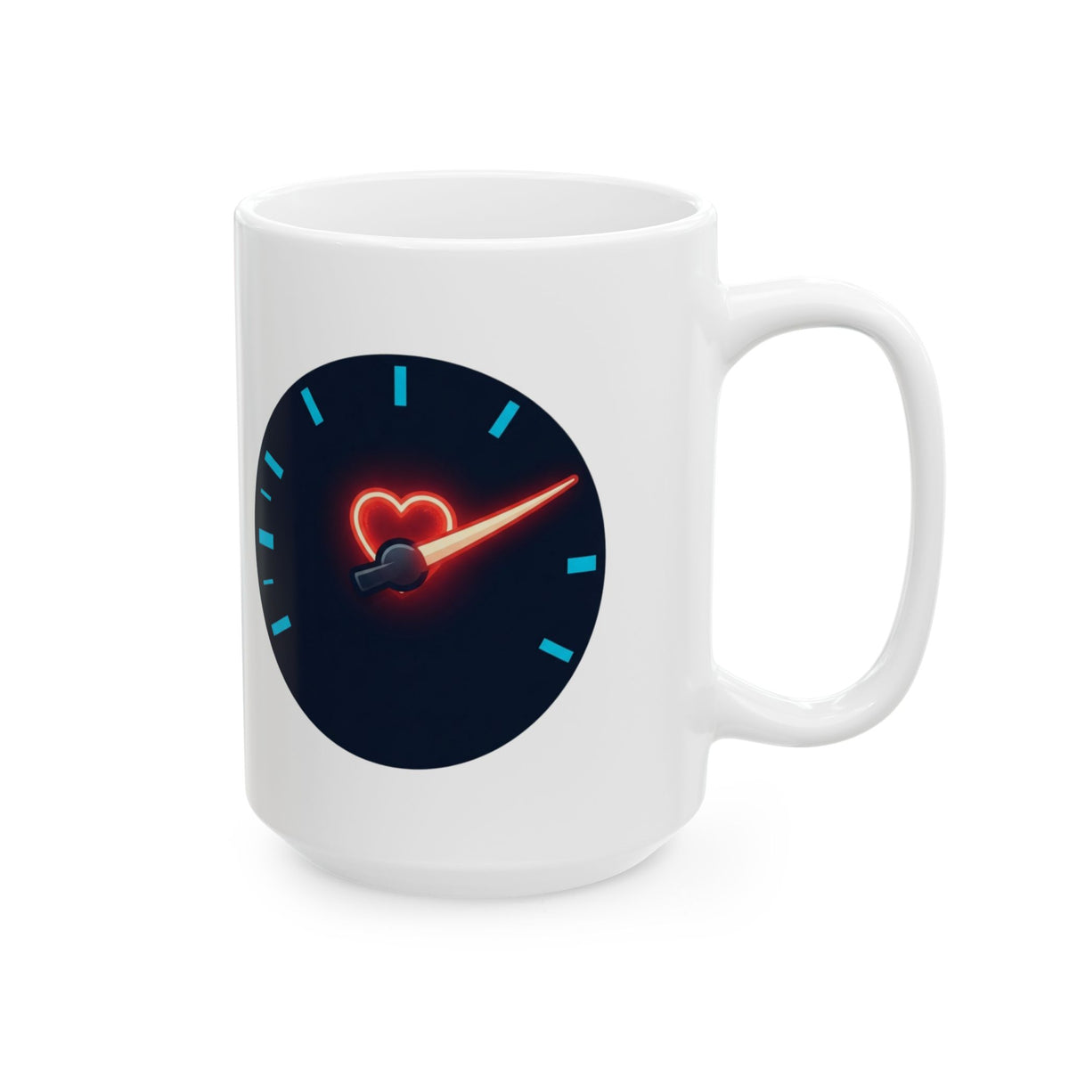 "Full Throttle Tonight" White Ceramic Mug — Graphic