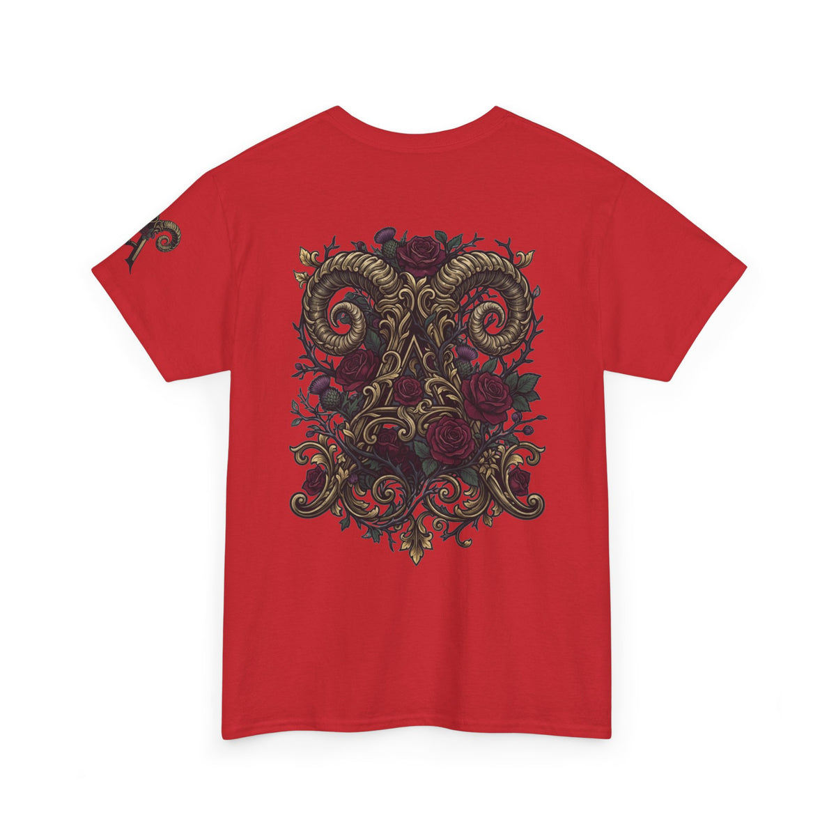 Floral Monogram Aries Premium Graphic Tee