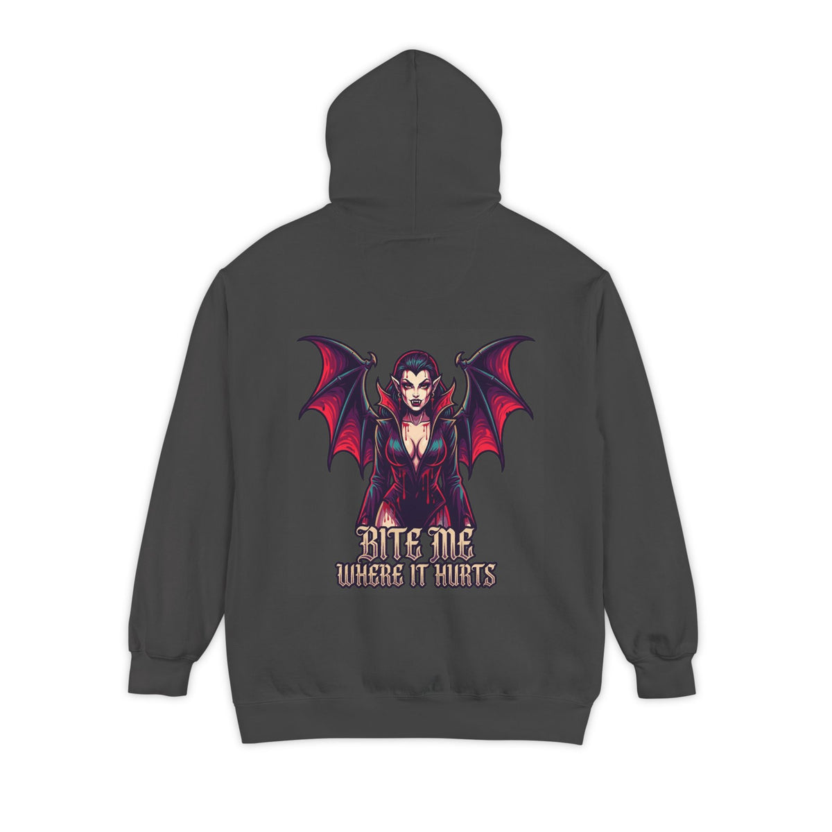 Color: Pepper | Bite Me Where It Hurts Garment-Dyed Hoodie
