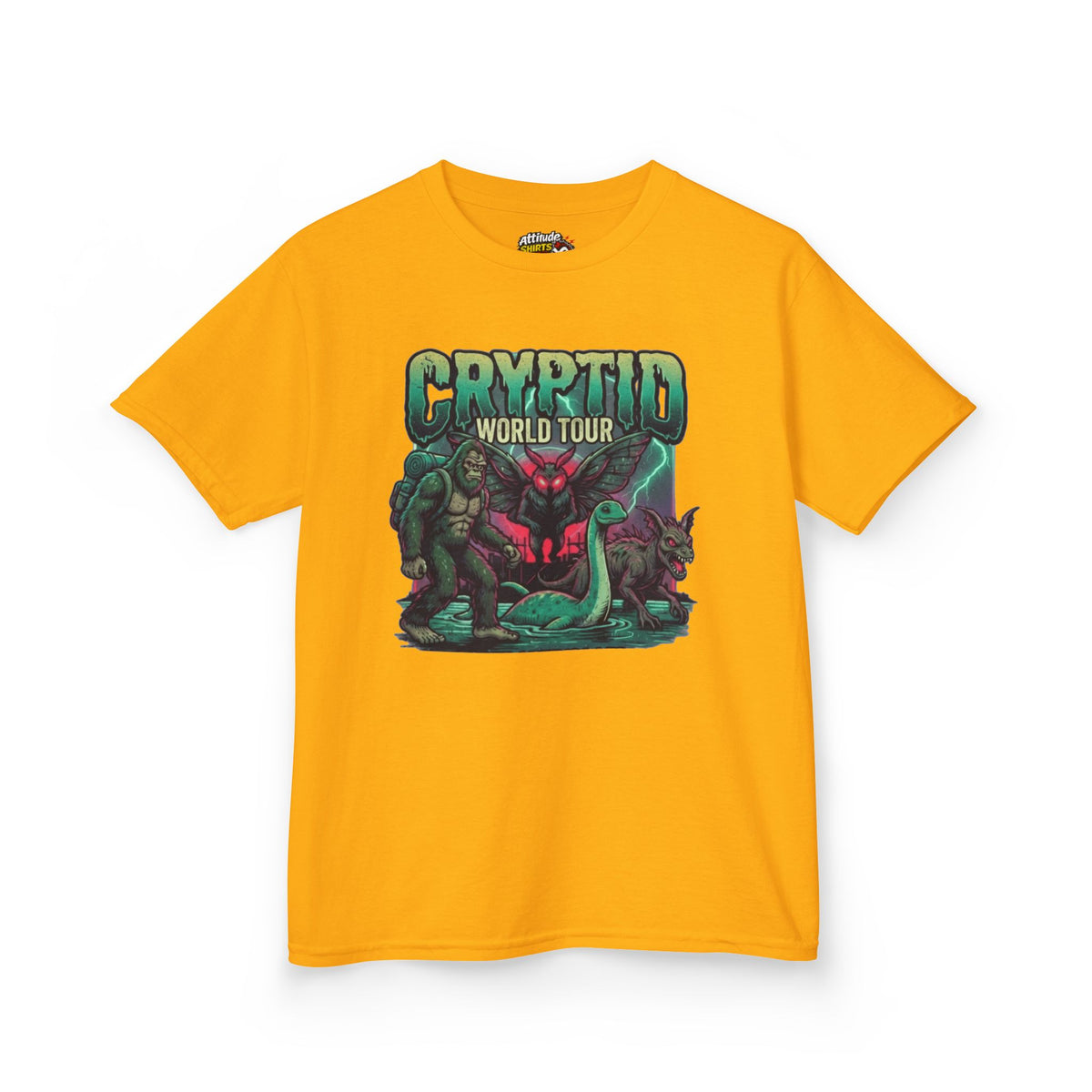 "Puzizia (Global-Cryptid Mashup) Cryptid World Tour" Kids Tee