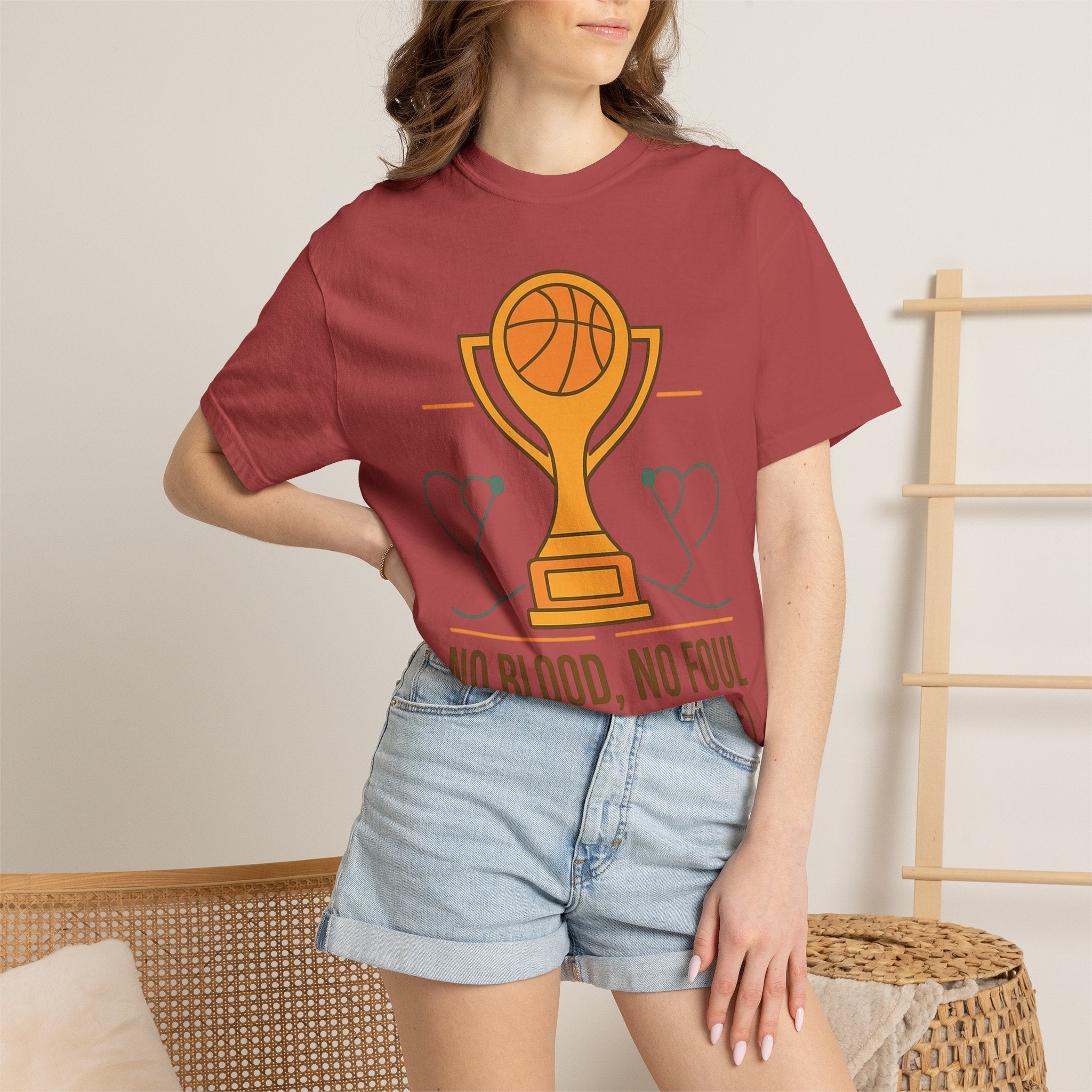 "No Blood, No Foul" Unisex Garment-Dyed T-shirt