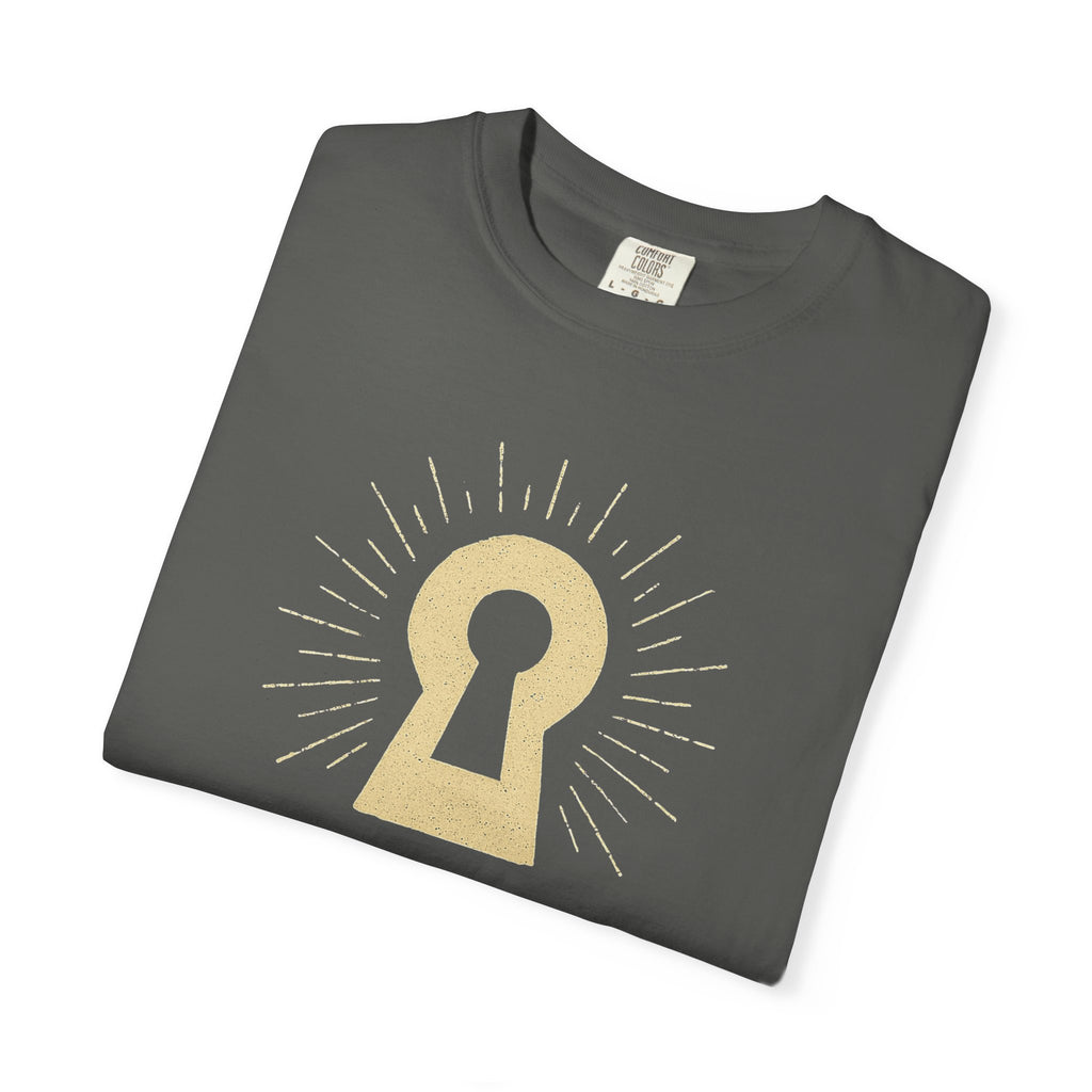 "Celestial Room Escape Artist" Unisex Garment-Dyed T-shirt