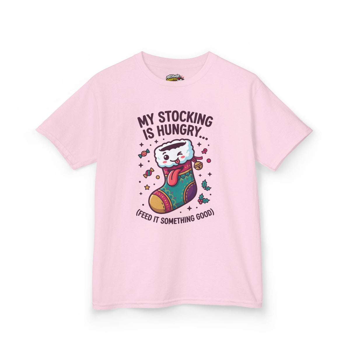 "My Stocking Is Hungry" Kids Tee