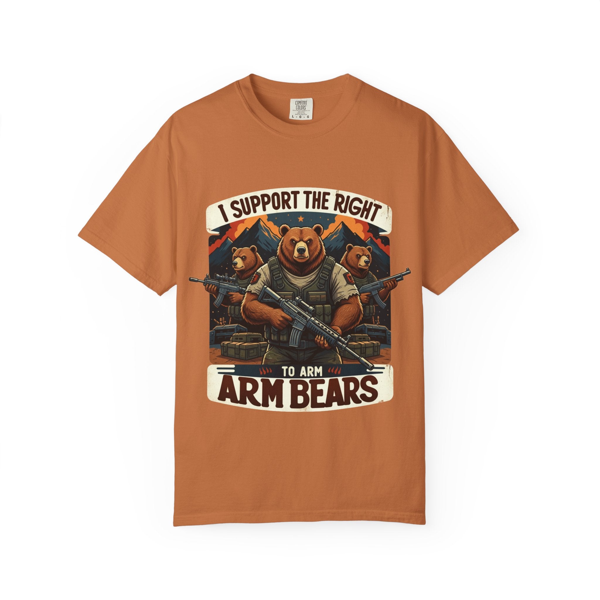 "The Right to Arm Bears (Mountain Division)" Unisex Garment-Dyed T-shirt