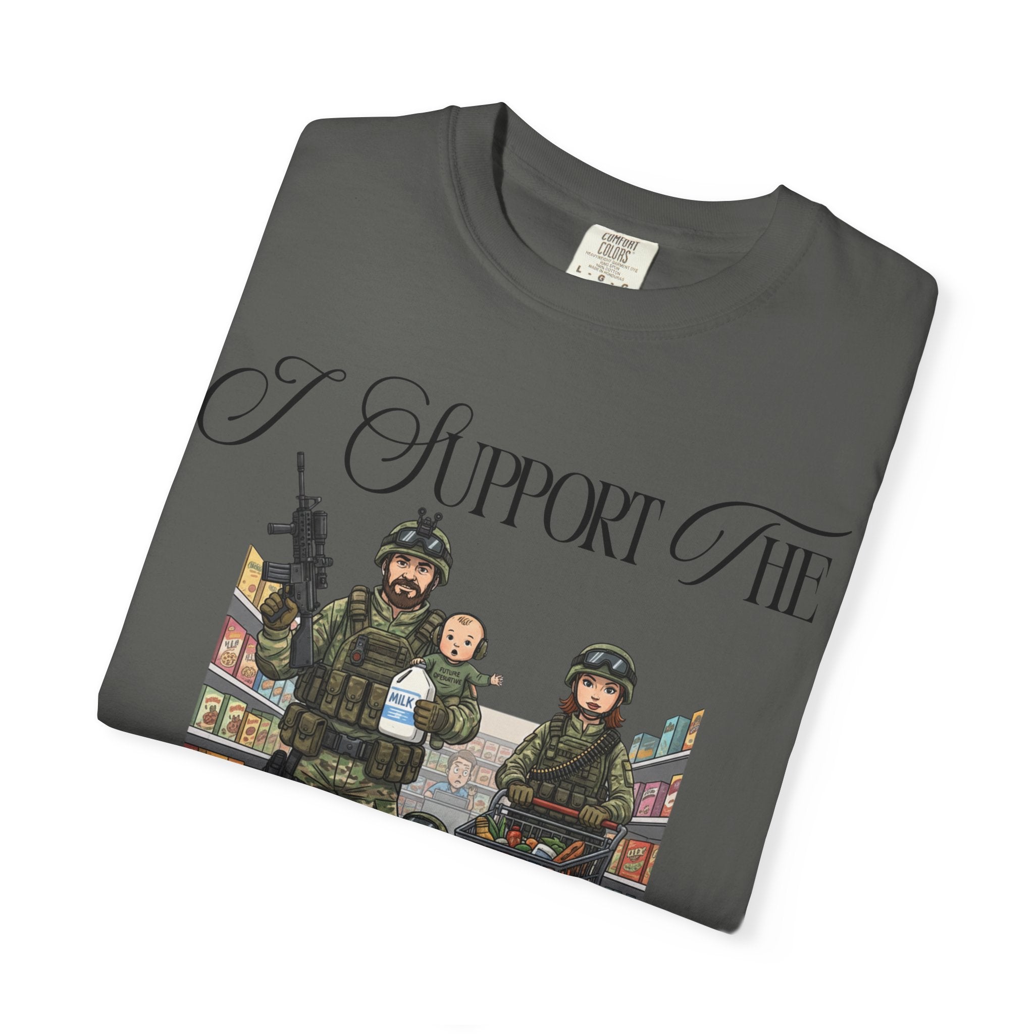 "actical Grocery Run" Unisex Garment-Dyed T-shirt