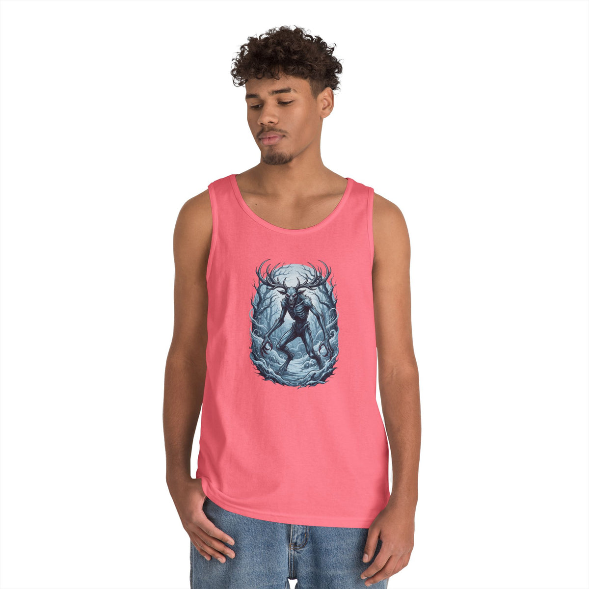 Color: Safety Pink | Wendigo (Algonquian Folklore) Tank Top