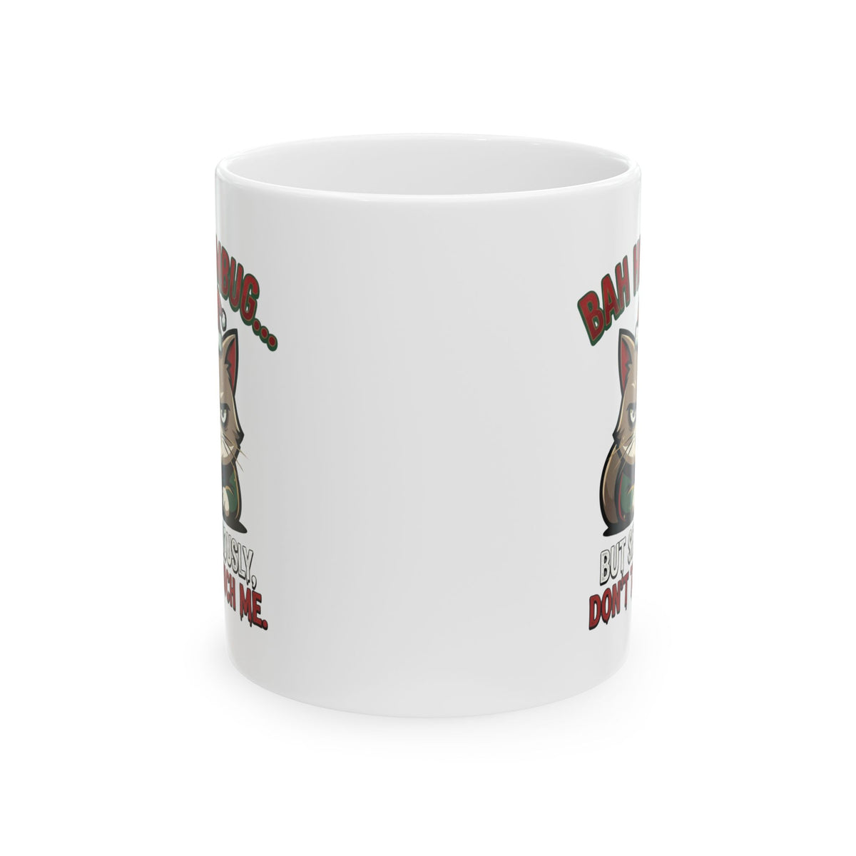 "Bah Humbug" White Ceramic Mug
