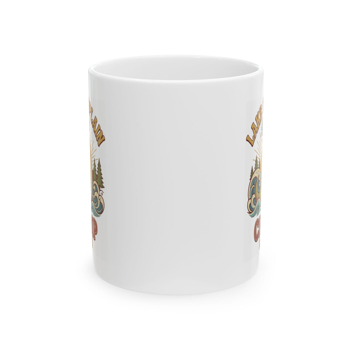 "Champ (Lake Champlain)" White Ceramic Mug