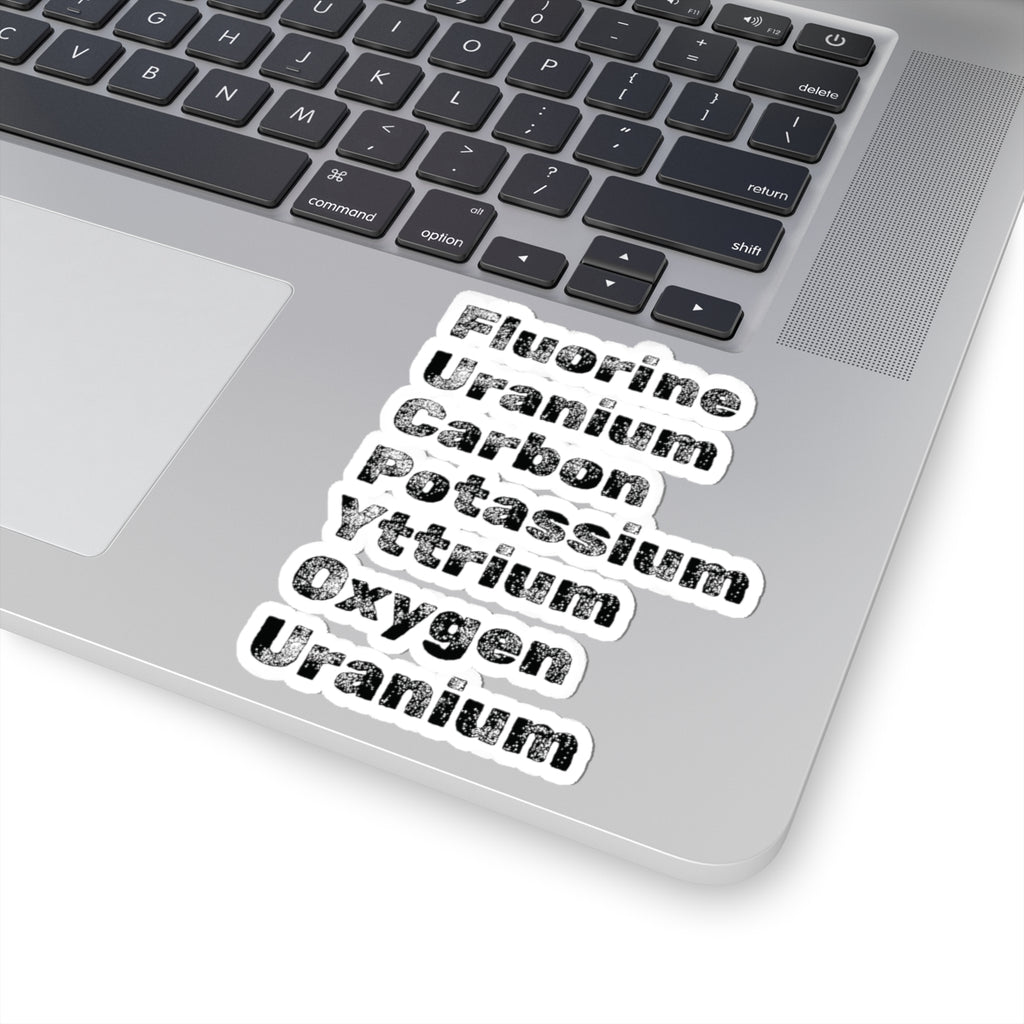"Periodic Salt" Kiss-Cut Stickers