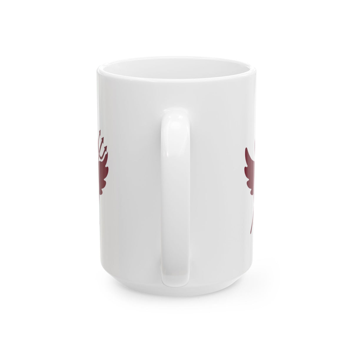 "On The Naughty List" White Ceramic Mug — Graphic