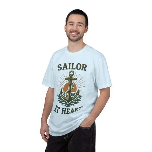 "Sailor at Heart" Unisex Garment-Dyed T-shirt