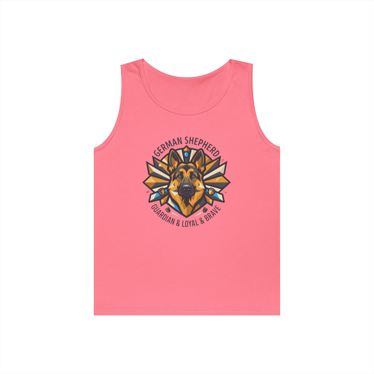 "German Shepherd Guardian Loyal Brave" Tank Top