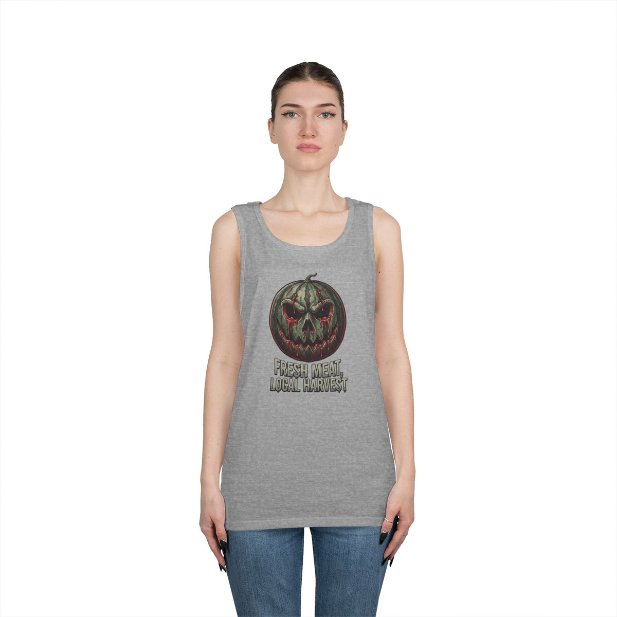 Color: Sport Grey | Fresh Meat, Local Harvest Tank Top