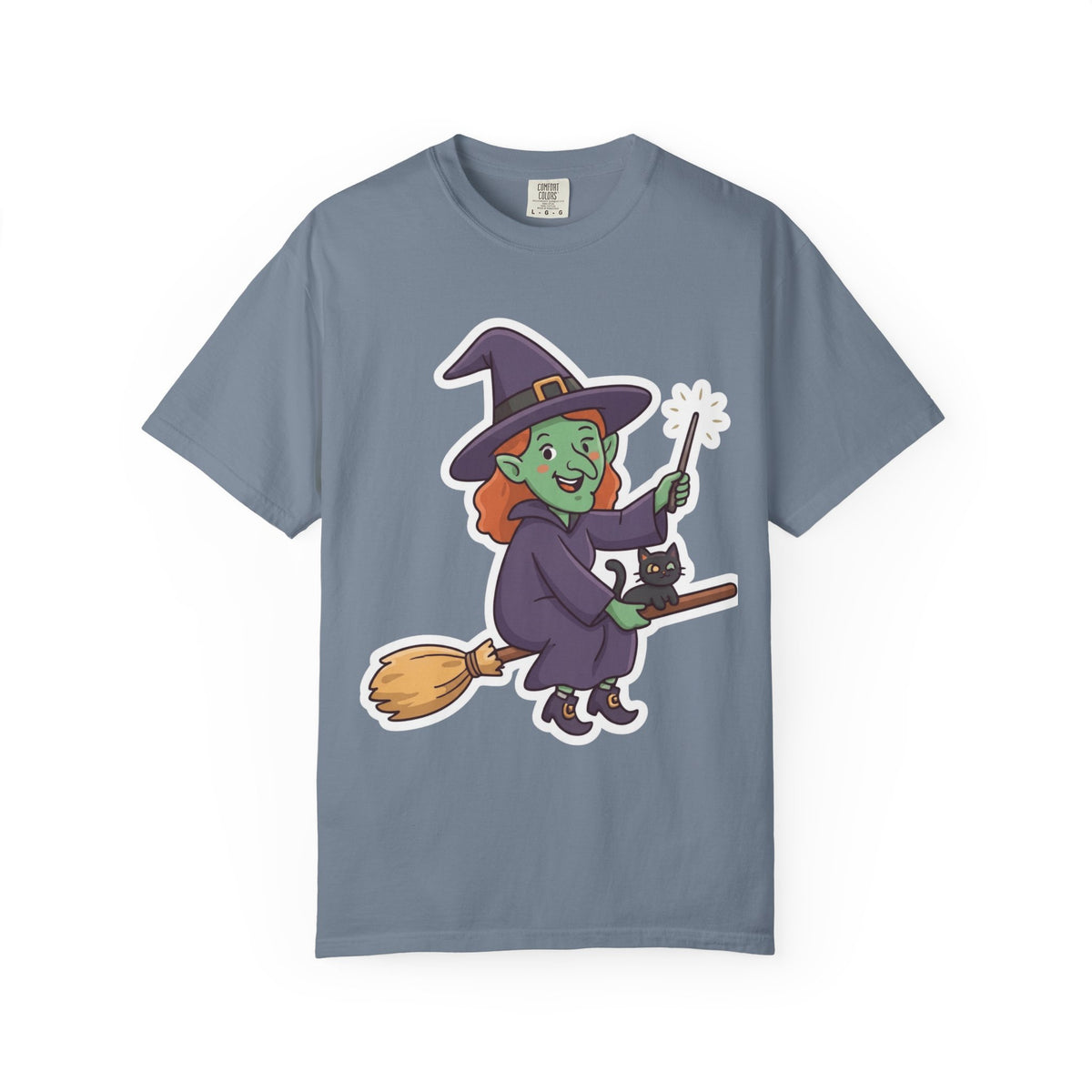 Color: Blue Jean | Witch Unisex Garment-Dyed Tee