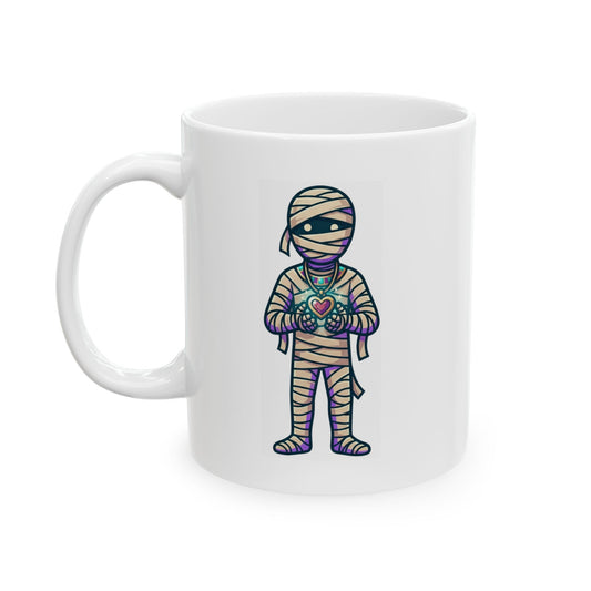 "Mummy" White Ceramic Mug