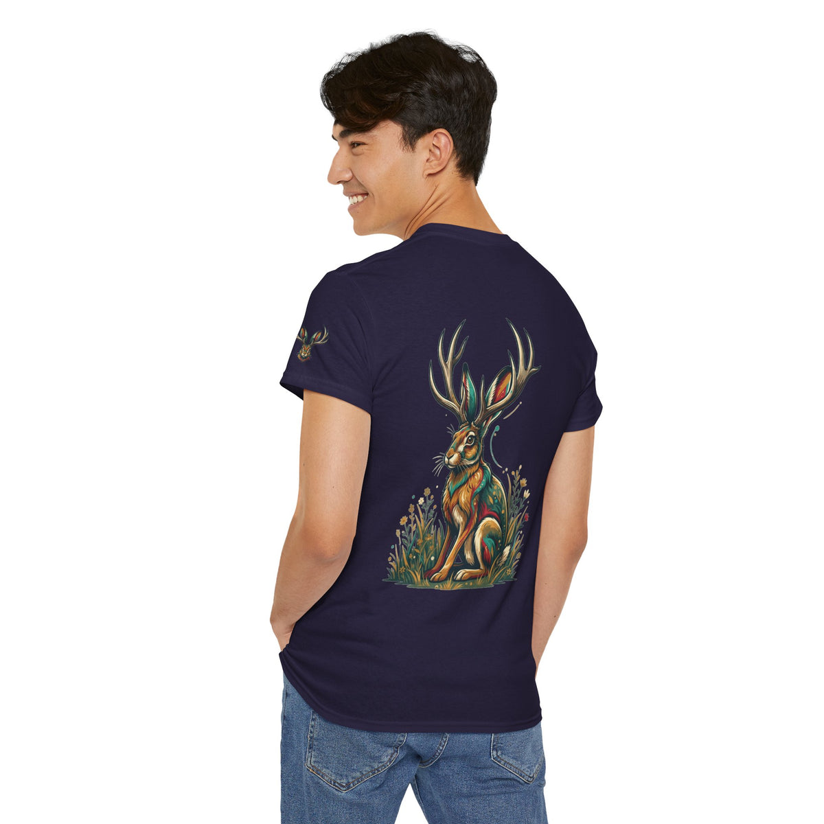 Color: Blackberry | Jackalope (American Folklore) Premium Graphic Tee