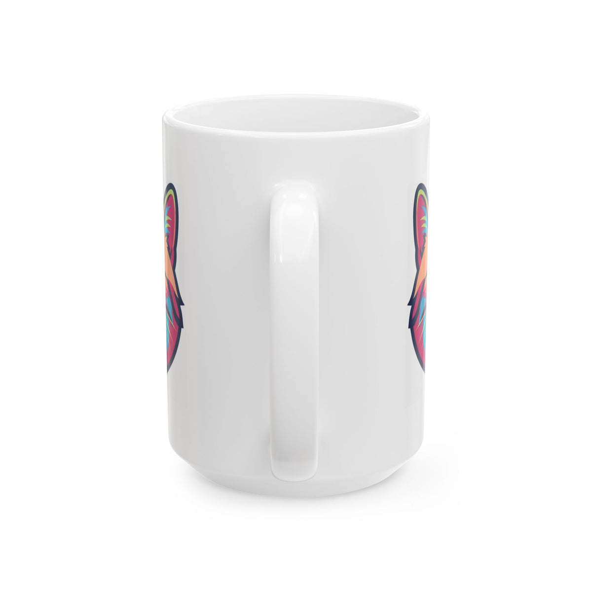 "Always Cuddle Your Pussy" White Ceramic Mug — Graphic
