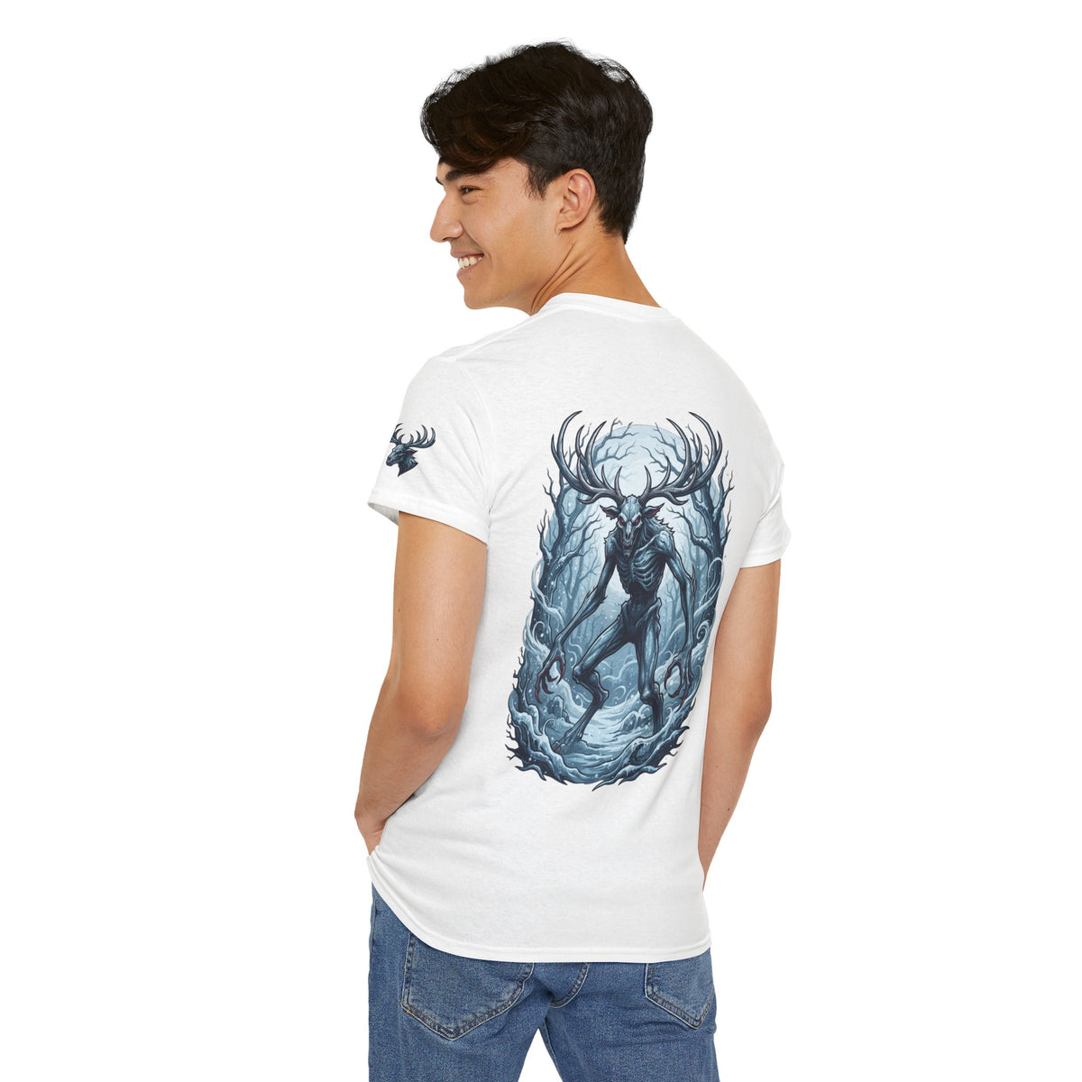 Color: White | Wendigo (Algonquian Folklore) Premium Graphic Tee