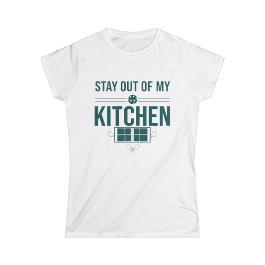 Color: White | Stay Out of My Kitchen | Women's Tee — AttitudeShirts