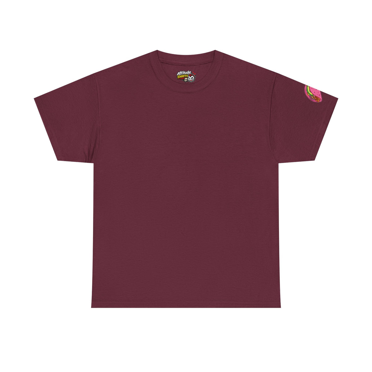 Color: Maroon | I Love Pink Tacos Premium Graphic Tee
