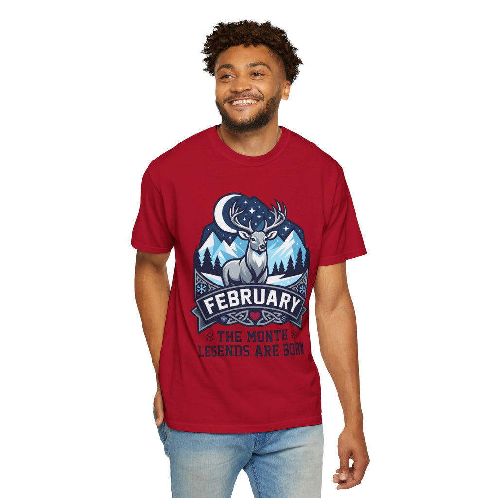 "February Legend" Unisex Garment-Dyed Tee