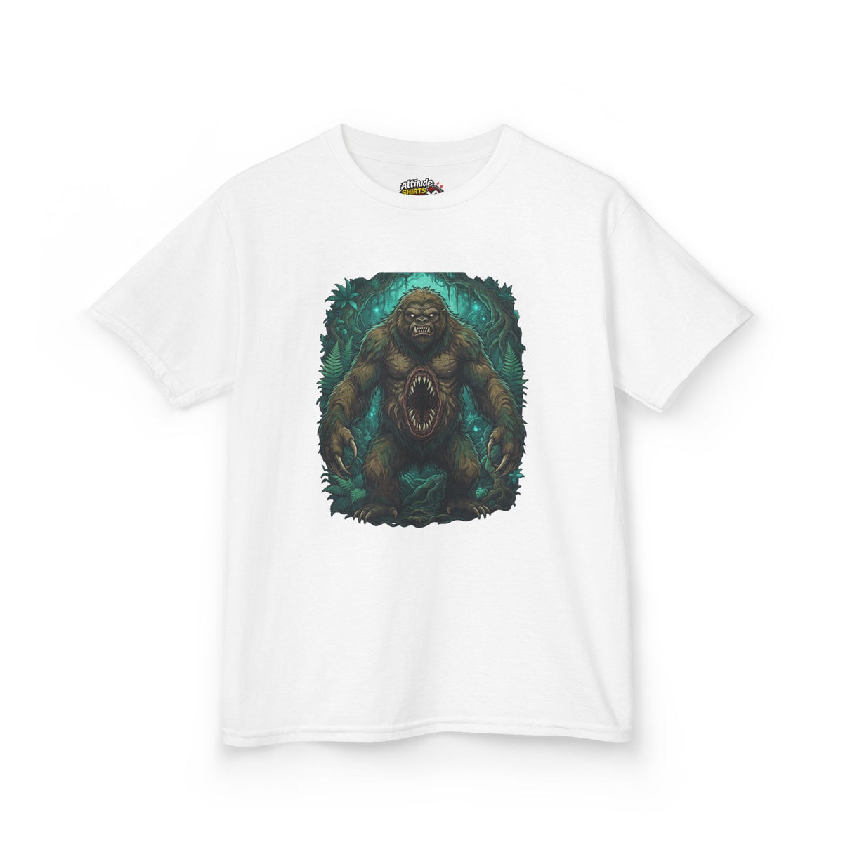 Color: White | Mapinguari (Amazon Rainforest) Kids Tee