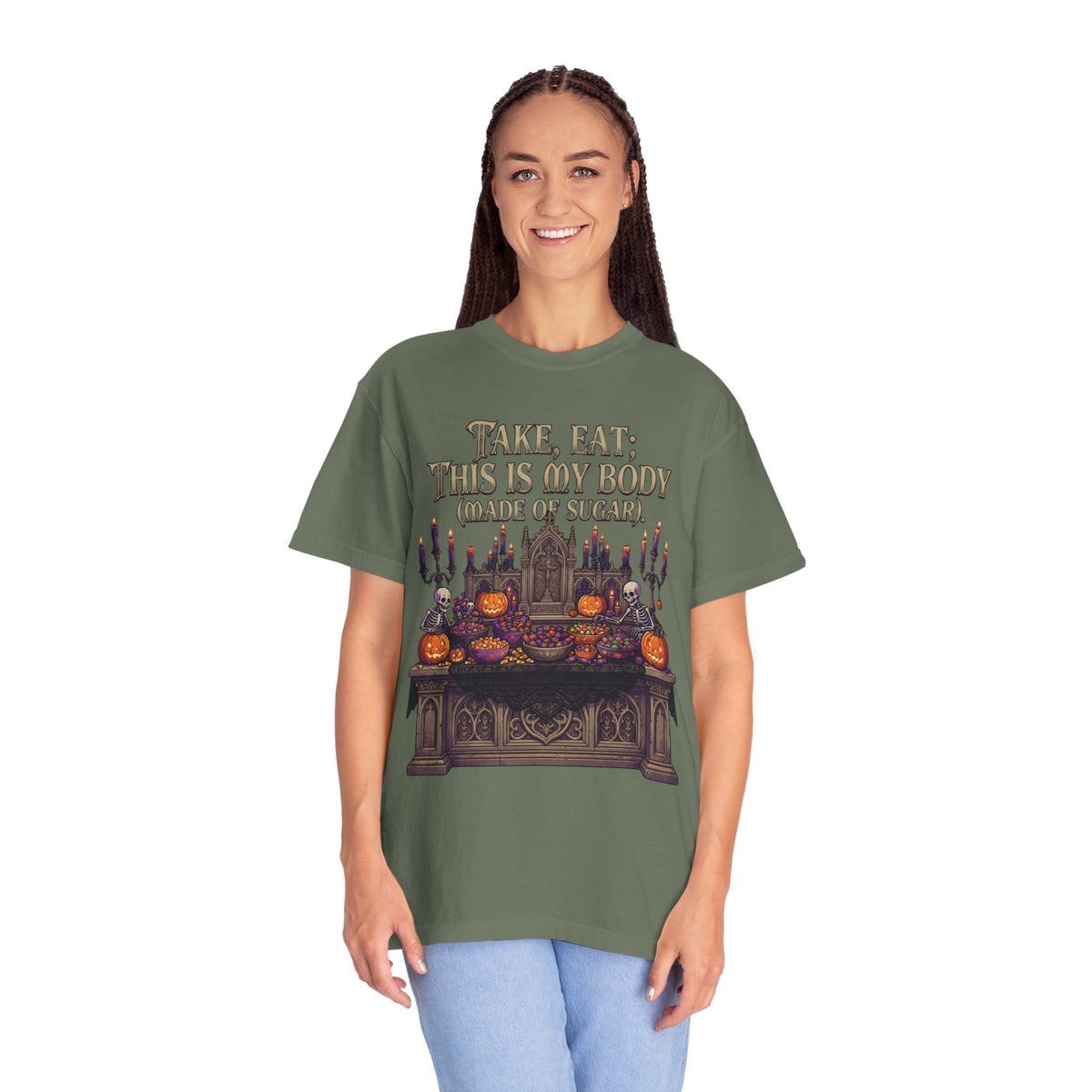 Color: Moss | This Is My Body Unisex Garment-Dyed Tee