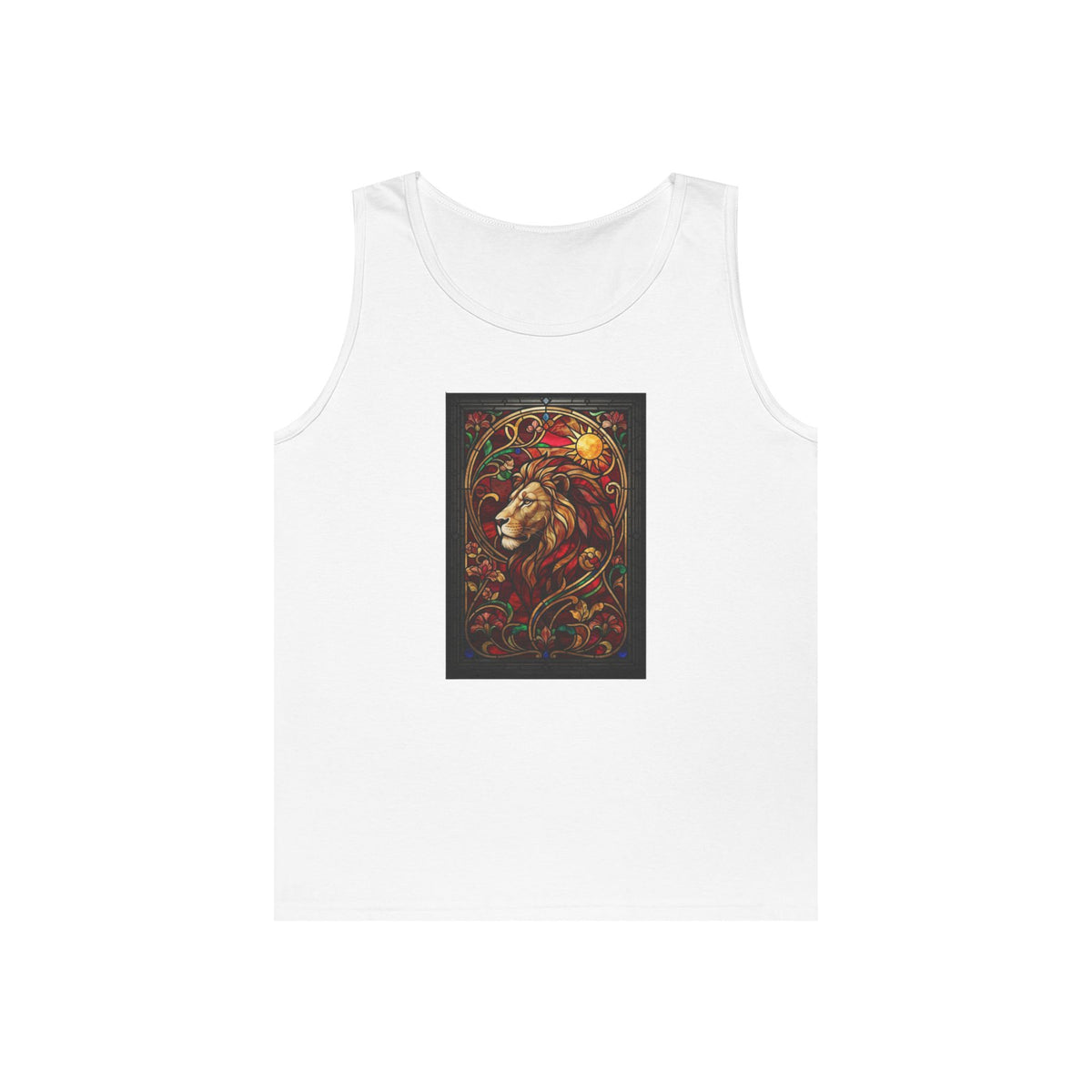 "Stained Glass Sign LEO" Tank Top