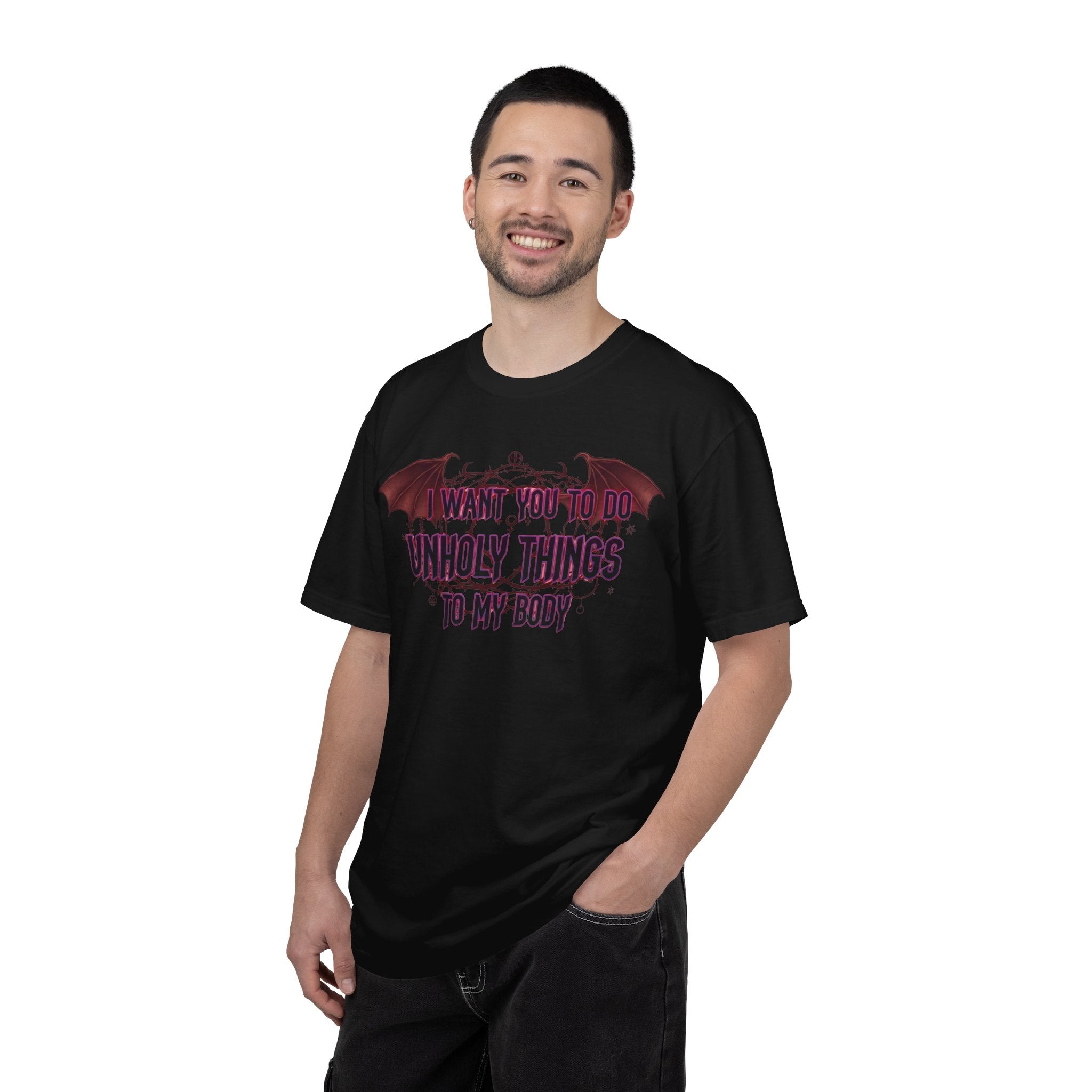 Unholy Things – Sin Responsibly | Garment-Dyed Tee — AttitudeShirts