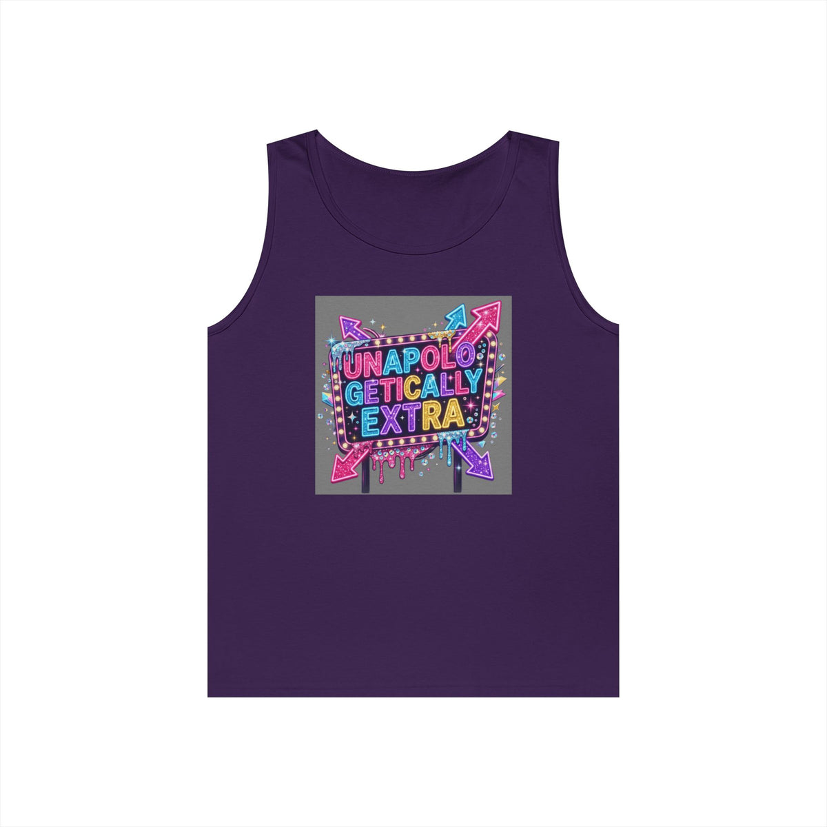 Color: Purple | Unapoligetically Extra Tank Top