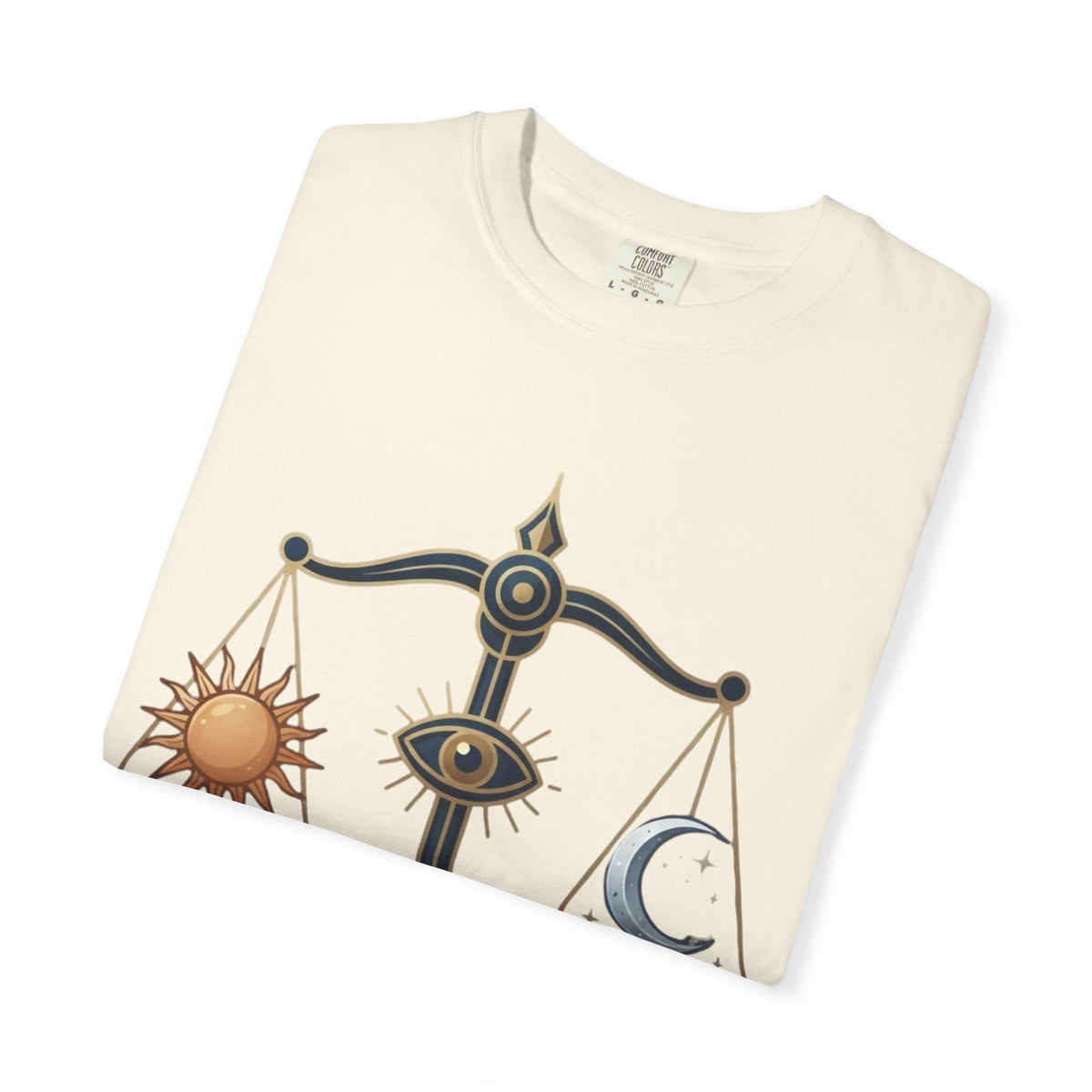 "Libra The Balanced Scales" Unisex Garment-Dyed Tee