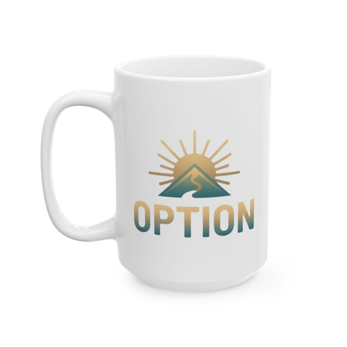 "Obstacle Or An Opportunity" White Ceramic Mug — Graphic