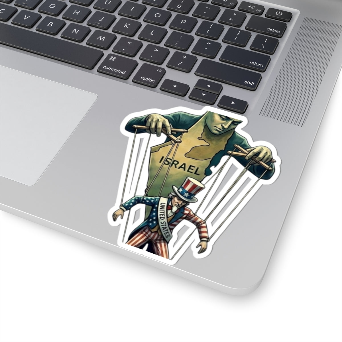 Strings Attached | Kiss-Cut Sticker — AttitudeShirts