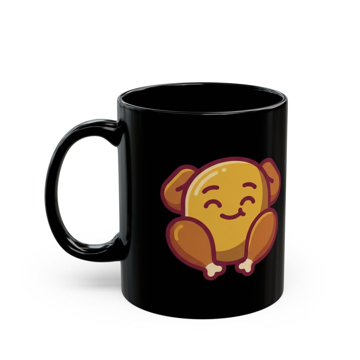 "This Turikey Or Your Opinion" Black Ceramic Mug — Graphic