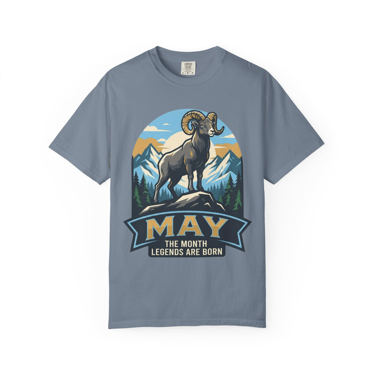 Color: Blue Jean | May Legend Unisex Garment-Dyed Tee