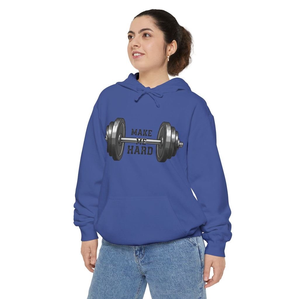 Make Me Hard - Morning Demands | Garment-Dyed Hoodie — AttitudeShirts