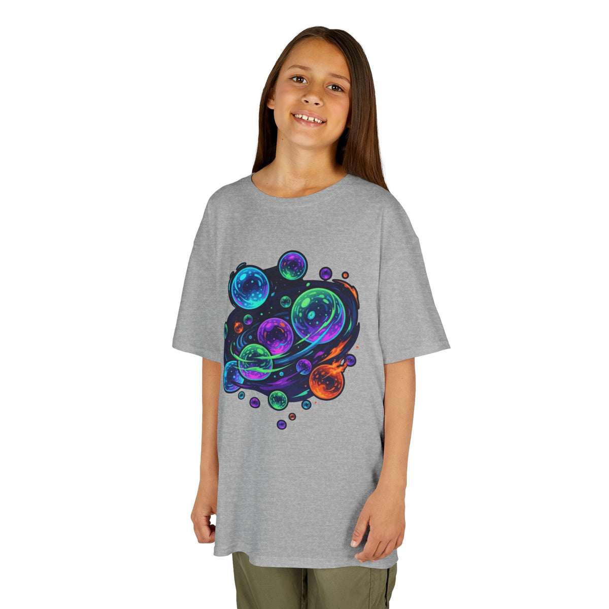 Color: Sport Grey | MinMin Lights (Australian Folklore) Kids Tee