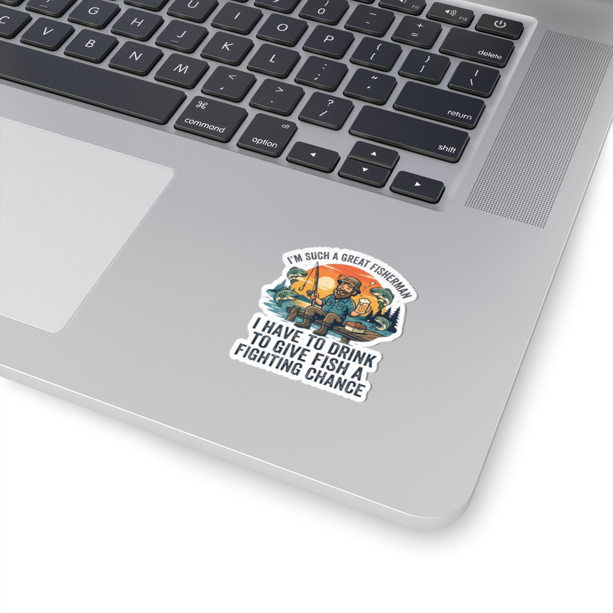 "Drink to Give Fish a Fighting Chance" Sticker — Main
