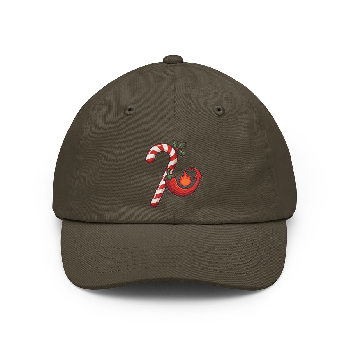 Color: Olive | May Your Days Be Merry and Spicy Dad Hat — Graphic