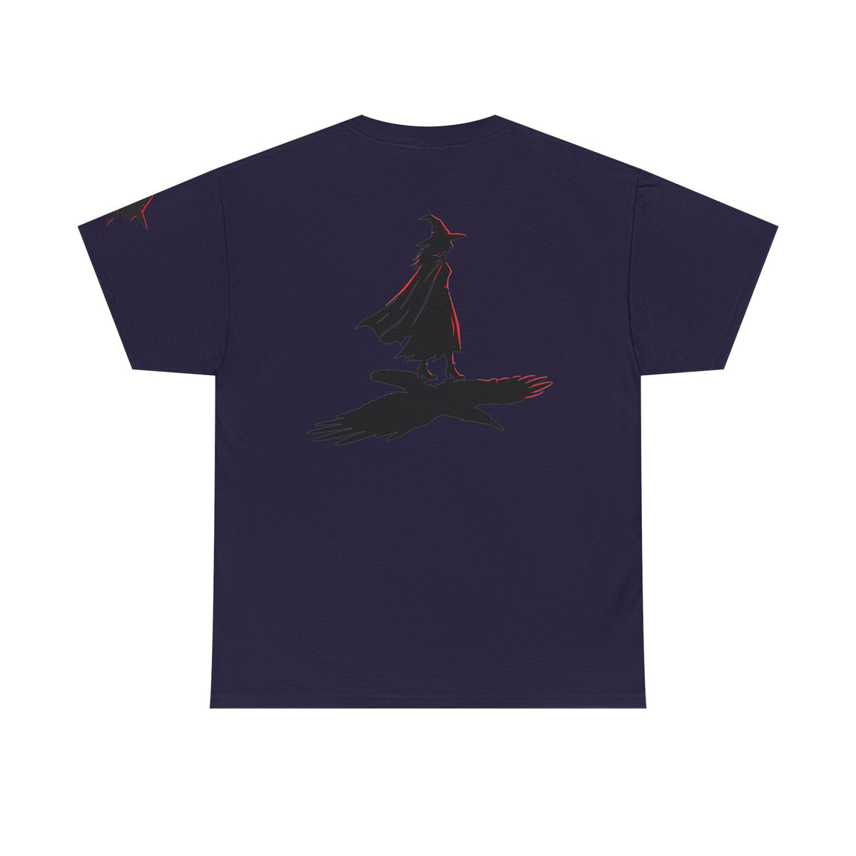 Color: Blackberry | Witch With Raven Shadow Premium Graphic Tee