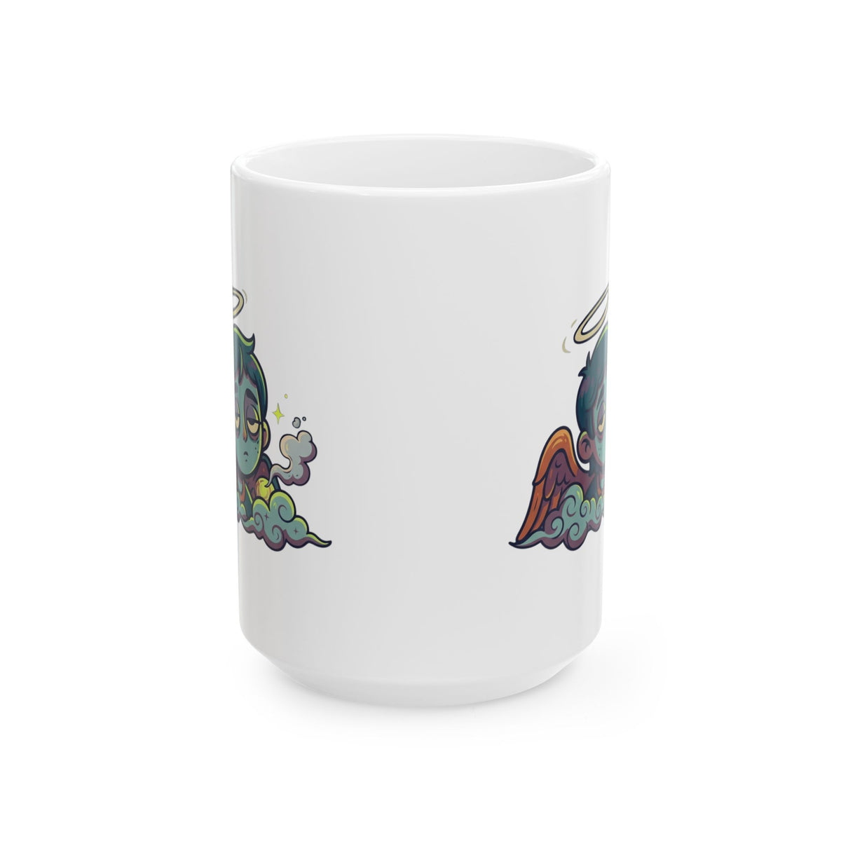 "Hark The Herald Angels" White Ceramic Mug — Graphic